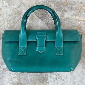 Anthropologie Teal Green Sachel/Purse
